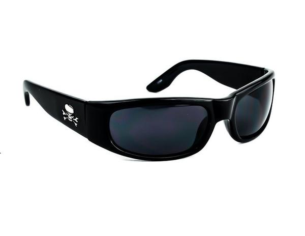 Black Skull Frame Sunglasses Dark Vampire Lens