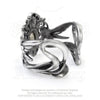 Alchemy Gothic La Fleur de Baudelaire Fairies & Skull Bracelet Cuff