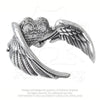 Alchemy Gothic Black Heart & Thorns Romance Bracelet Cuff