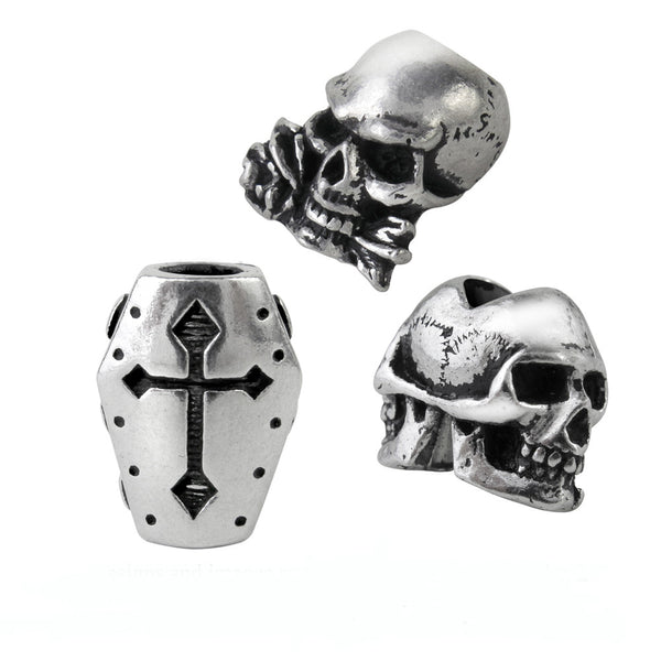 Alchemy Gothic Alchemy Beard or Hair Skulls & Coffin Rings/Beads