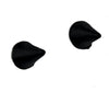 Black Metal Spike Earrings Gothic Jewelry