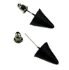 Black Metal Spike Earrings Gothic Jewelry