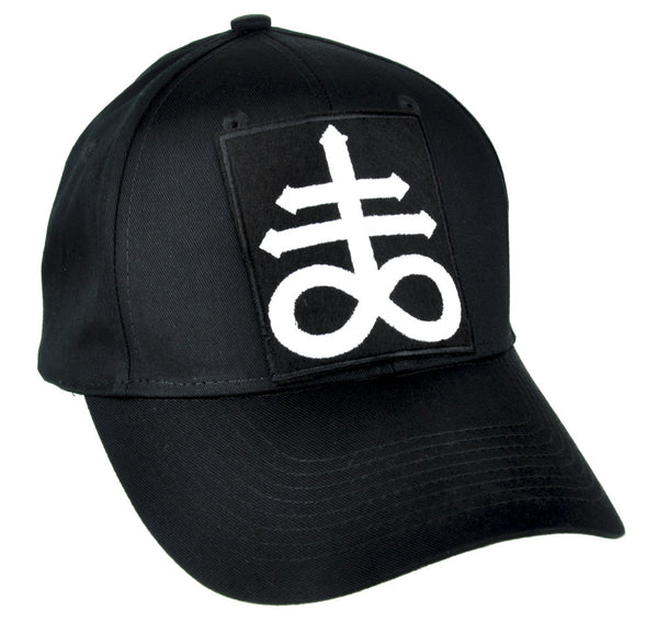 Crux Satanus Leviathan Cross Hat Baseball Cap Occult Clothing Black Sulphur
