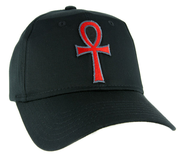 Red Ankh Egyptian Hieroglyph Hat Baseball Cap Alternative Clothing Eternal Life