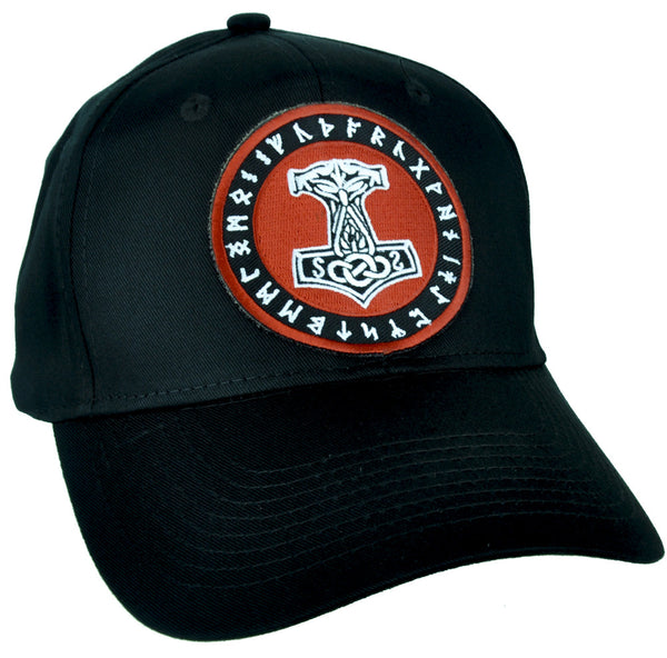 Mjolnir Mighty Thor Hammer Hat Baseball Cap Alternative Clothing Runes