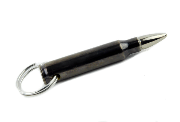 Real Bullet Key Chain 0.223 mm Gun Metal Gray Key Ring