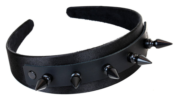 Black Metal Faucet Tree Spike Hair Headband Hairpiece Alternative Clothing Cosplay