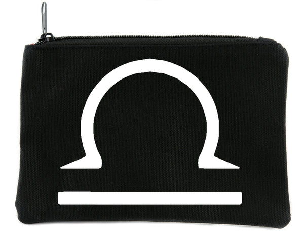 Zodiac Libra Sign Cosmetic Makeup Bag Pouch Astrology Horoscope The Scales