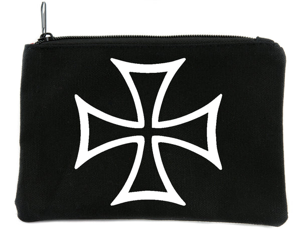 Iron Cross Outline Cosmetic Makeup Bag Pouch Accessories Military World War II