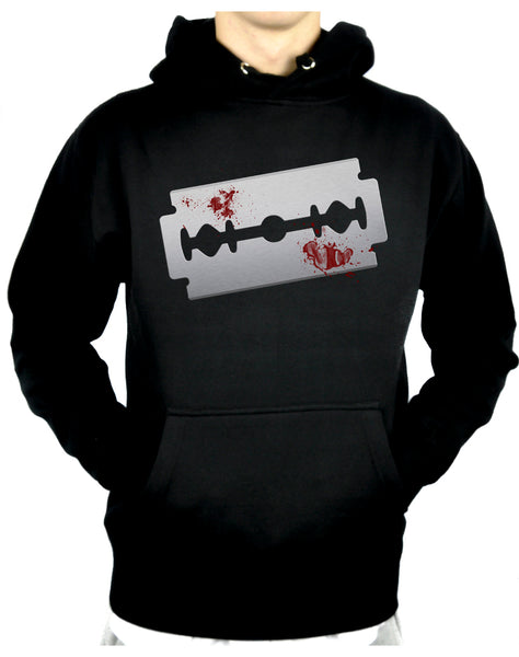 Bloody Razor Blade Pullover Hoodie Sweatshirt Suicide Prevention Awareness
