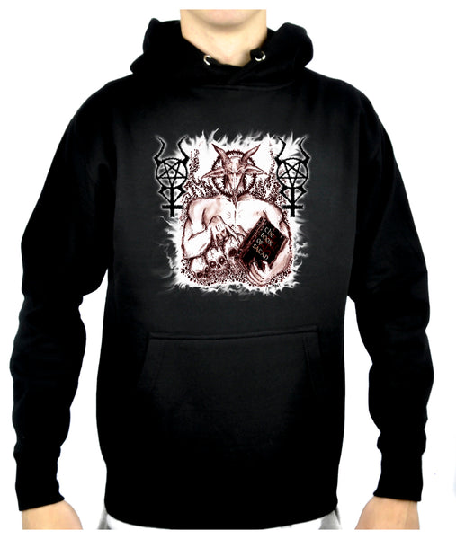 Satanic Baphomet Goat Devil Pullover Hoodie Sweatshirt Occult