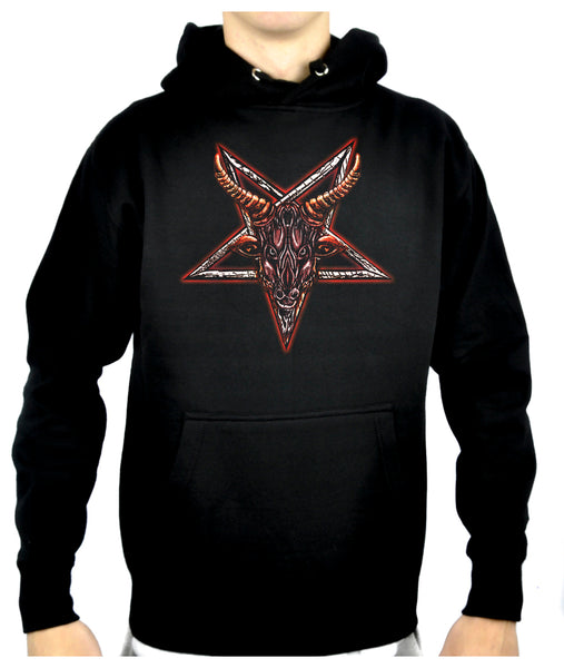 Sigil of Baphomet Sabbatic Goat Head Pullover Hoodie Sweatshirt