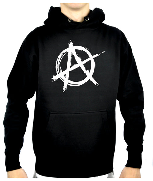 White Anarchy Punk Rock Pullover Hoodie Sweatshirt