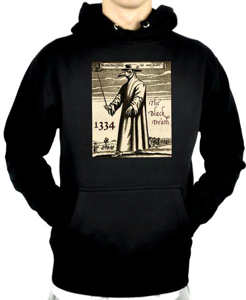 Black Death Plague Pullover Hoodie Sweatshirt Bird Gas Mask
