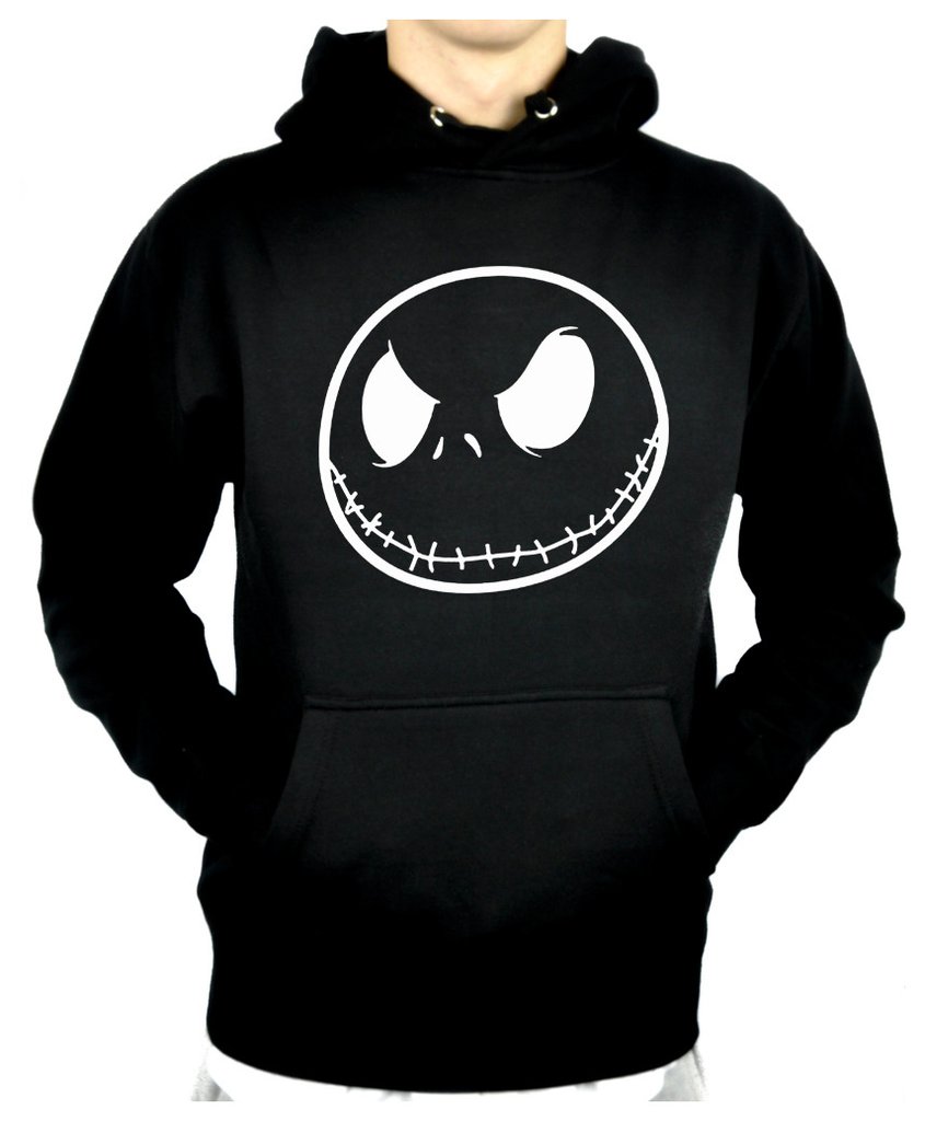 Negative Jack Skellington Pullover Hoodie Sweatshirt Nightmare Before Christmas
