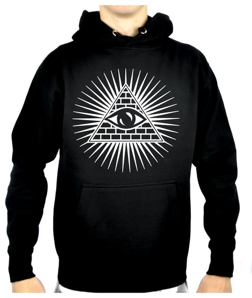 Pyramid w/ All Seeing Eye Pullover Hoodie Sweatshirt