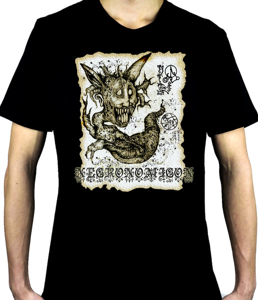 Necronomicon Demon Men's T-Shirt Occult Clothing Book of the Dead
