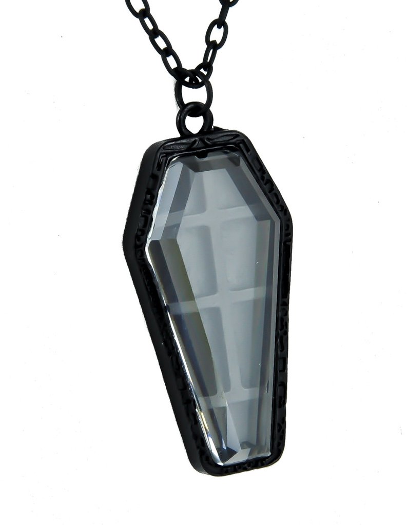 Black Catacomb Coffin Necklace Gothic Jewelry