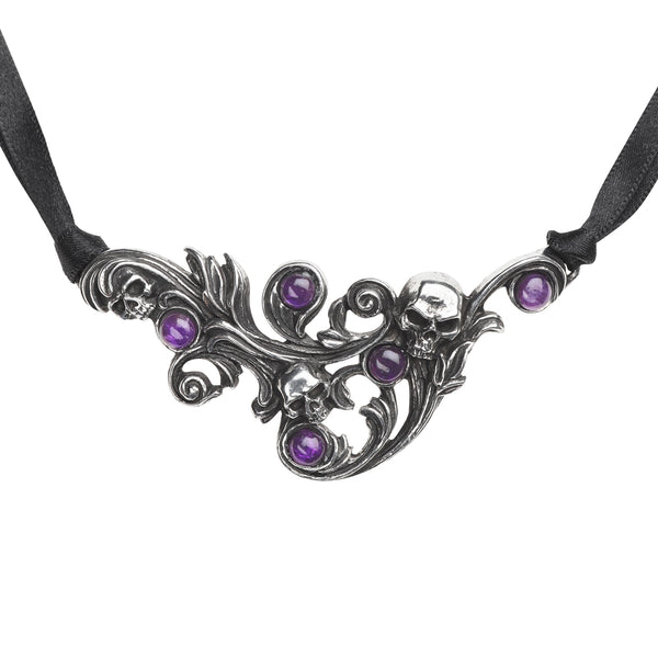 Alchemy Gothic Pègre de les Bois Skull Pendant Necklace