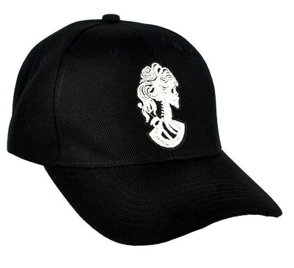 Lady of Death Skeleton Cameo Hat Baseball Cap True Blood