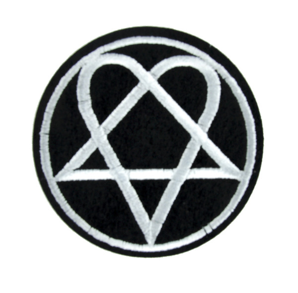 HIM Heartagram Patch Iron on Applique Gloom Metal
