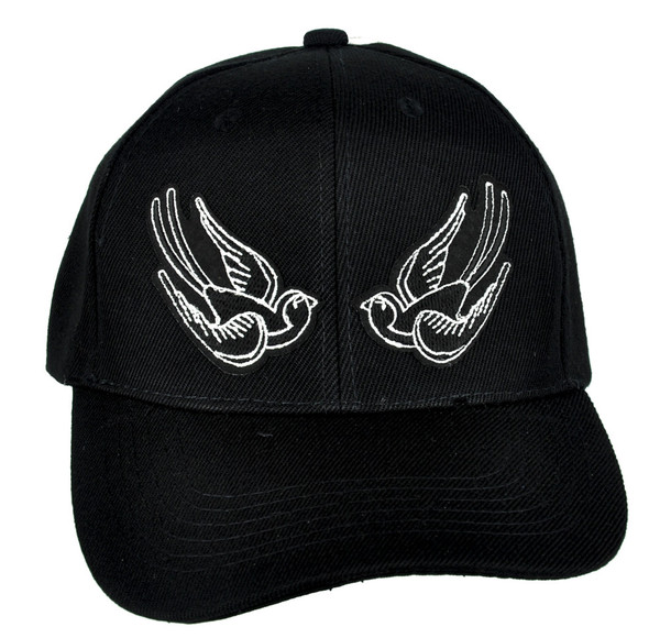 Tattoo Sparrow Birds Hat Baseball Cap Occult Clothing