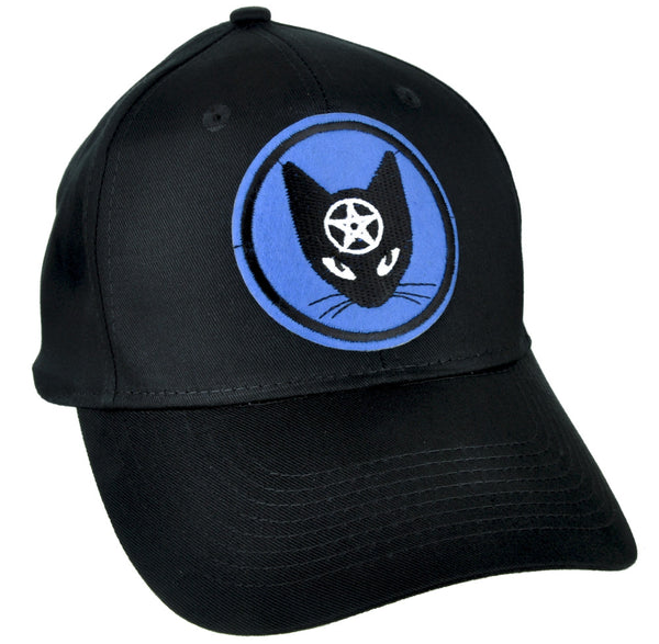 Witchy Black Cat Pentagram Hat Baseball Cap Alternative Occult Clothing