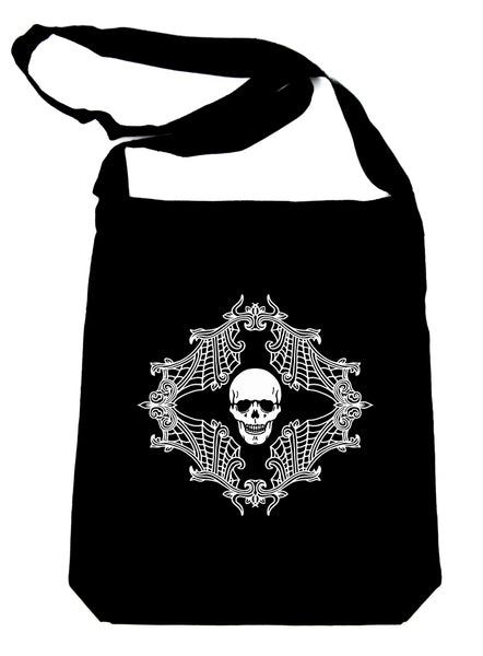Skull Spiderweb Cameo Crossbody Sling Bag Alternative