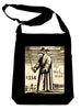 Black Plague Bird Gas Mask on Black Sling Bag Occult Book Bag