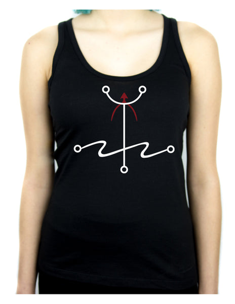 Mark of The Atheist Alchemy Symbol Racer Back Tank Top Shirt Humanist Freethinker Alternative Clothing