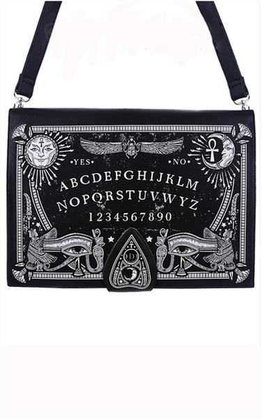 Ouija Board Black Hand Bag Purse Spirit Planchette Occult